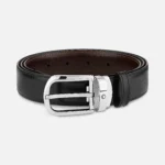 Montblanc Cintura reversibile in pelle nera/marrone 30 mm