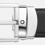 Montblanc Cintura reversibile in pelle nera/marrone 30 mm - immagine 3