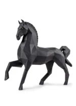 Lladró Figurina Scultura Cavallo Nero opaco